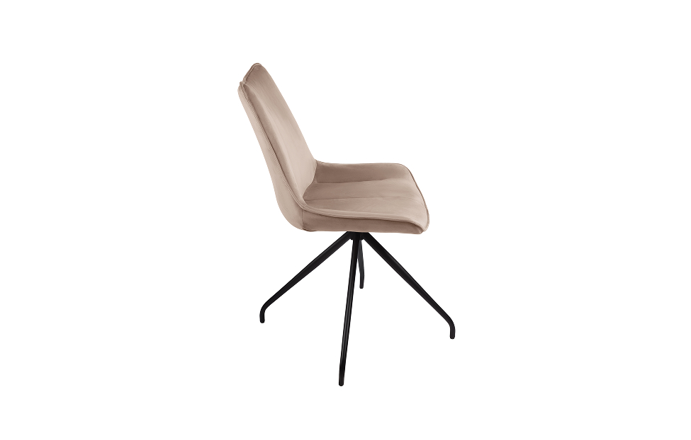 Кухонные стулья - изображение №5 "Стул Барса поворотный бежевый / опоры черные"  на www.Angstrem-mebel.ru