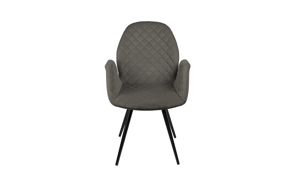 Кухонные стулья - изображение №3 "Стул-кресло Сохо поворотный антрацит / опоры черные"  на www.Angstrem-mebel.ru