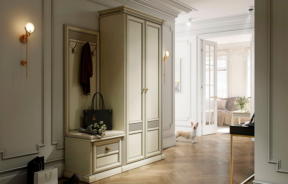 Вешалки - изображение №5 "Панель с крючками для прихожей Изотта"  на www.Angstrem-mebel.ru