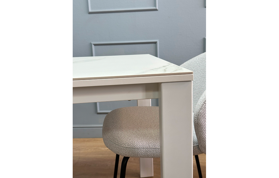 Обеденные столы - изображение №15 "Стол обеденный Легро раздвижной /1300 керамика белый мрамор"  на www.Angstrem-mebel.ru