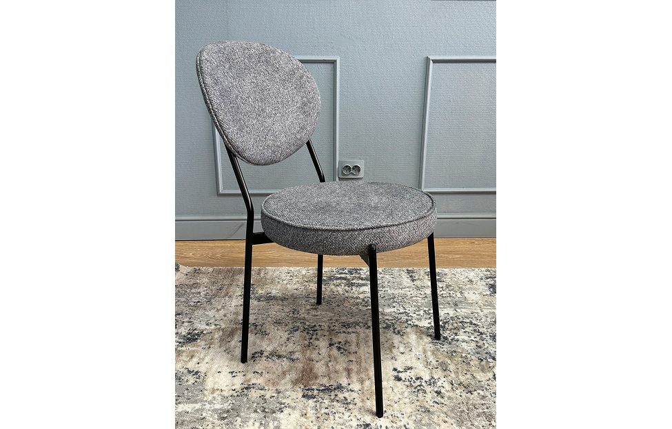 Кухонные стулья - изображение №3 "Стул Орпен серый / опоры черные"  на www.Angstrem-mebel.ru