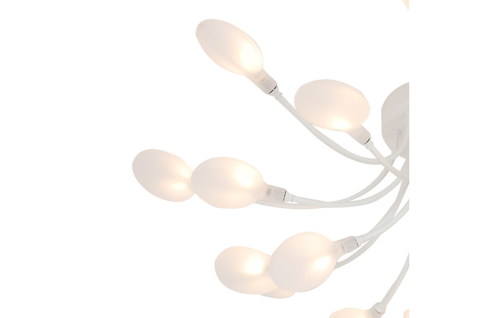 Люстры - изображение №5 "Потолочная люстра Skein (белый) D630*H210 20*G4LED*3W"  на www.Angstrem-mebel.ru