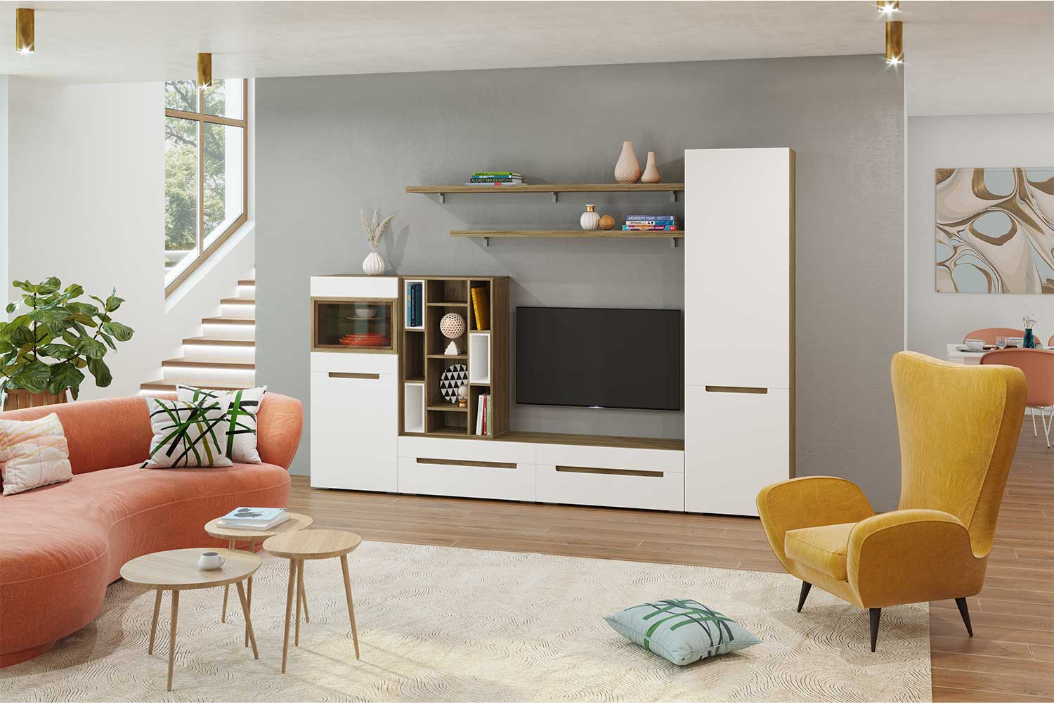 Шкафы-пеналы - изображение №3 "Шкаф Анри с полкой и евровешалкой"  на www.Angstrem-mebel.ru