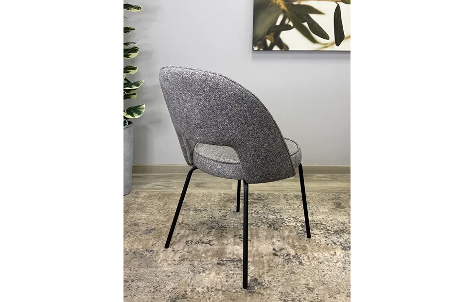 Кухонные стулья - изображение №9 "Стул Мане серый / опоры черные"  на www.Angstrem-mebel.ru