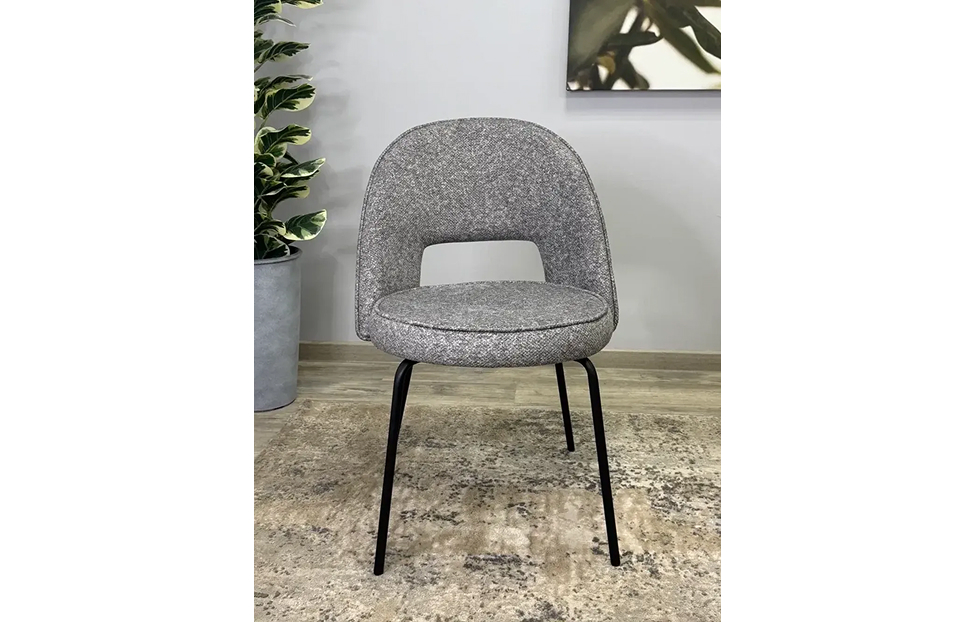 Кухонные стулья - изображение №3 "Стул Мане серый / опоры черные"  на www.Angstrem-mebel.ru