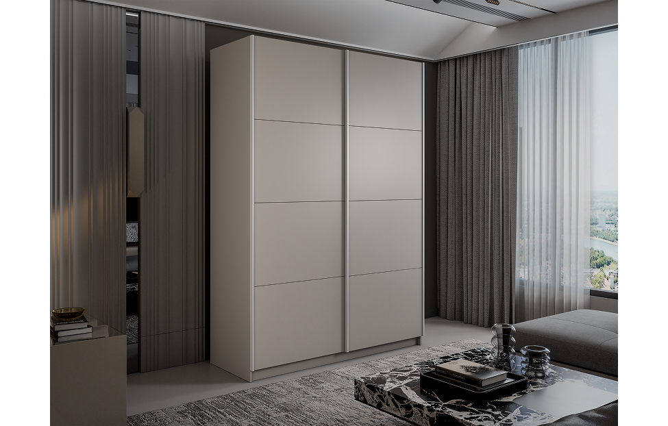 Шкафы-купе - изображение №3 "Шкаф-купе Lux 2-х-дв. / кашемир"  на www.Angstrem-mebel.ru