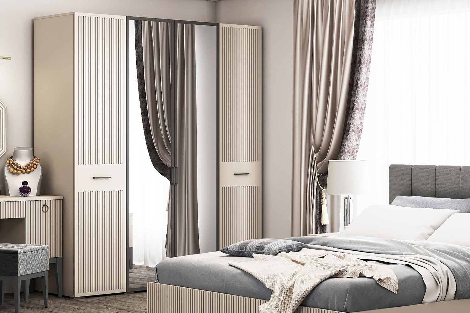 Распашные шкафы - изображение №4 "Шкаф Хилтон"  на www.Angstrem-mebel.ru