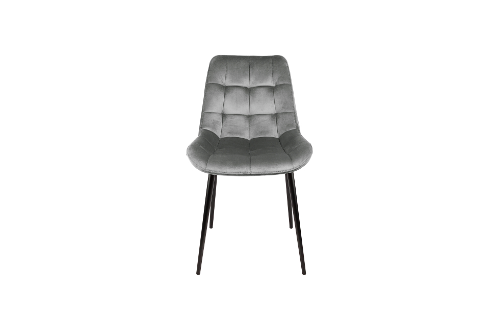 Кухонные стулья - изображение №3 "Стул Глейс серый / опоры черные"  на www.Angstrem-mebel.ru