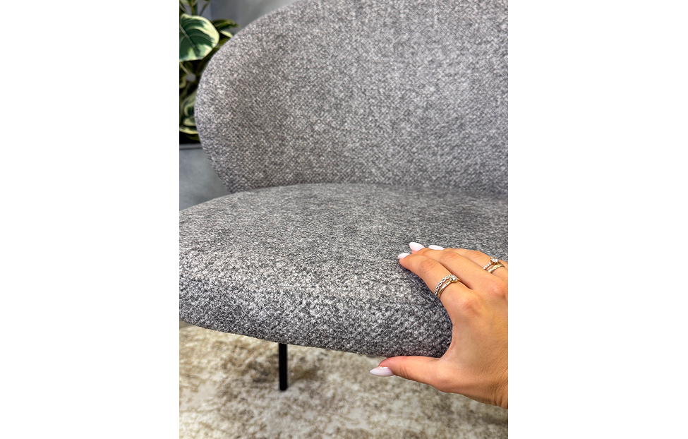 Кухонные стулья - изображение №5 "Стул Дега серый / опоры черные"  на www.Angstrem-mebel.ru