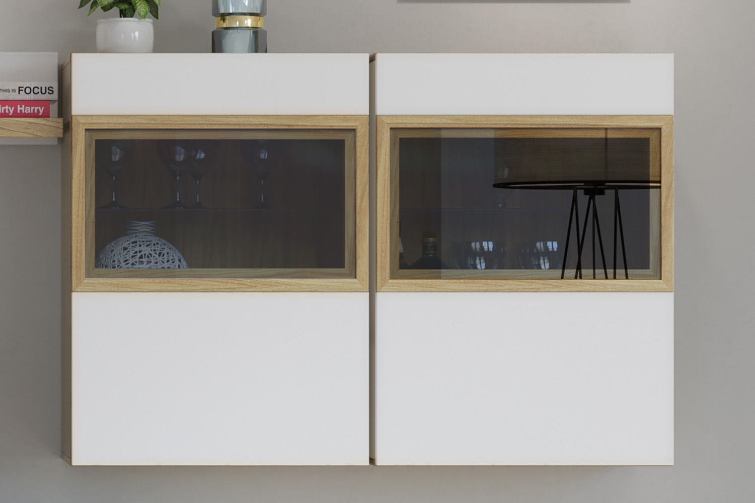 Навесные шкафчики - изображение №3 "Навесной шкаф Анри АН-411.04 (правый), Швейцарский вяз"  на www.Angstrem-mebel.ru