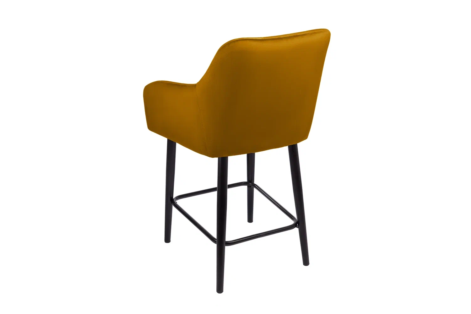 Стулья - изображение №5 "Стул полубарный Отэм горчичный / опоры черные"  на www.Angstrem-mebel.ru
