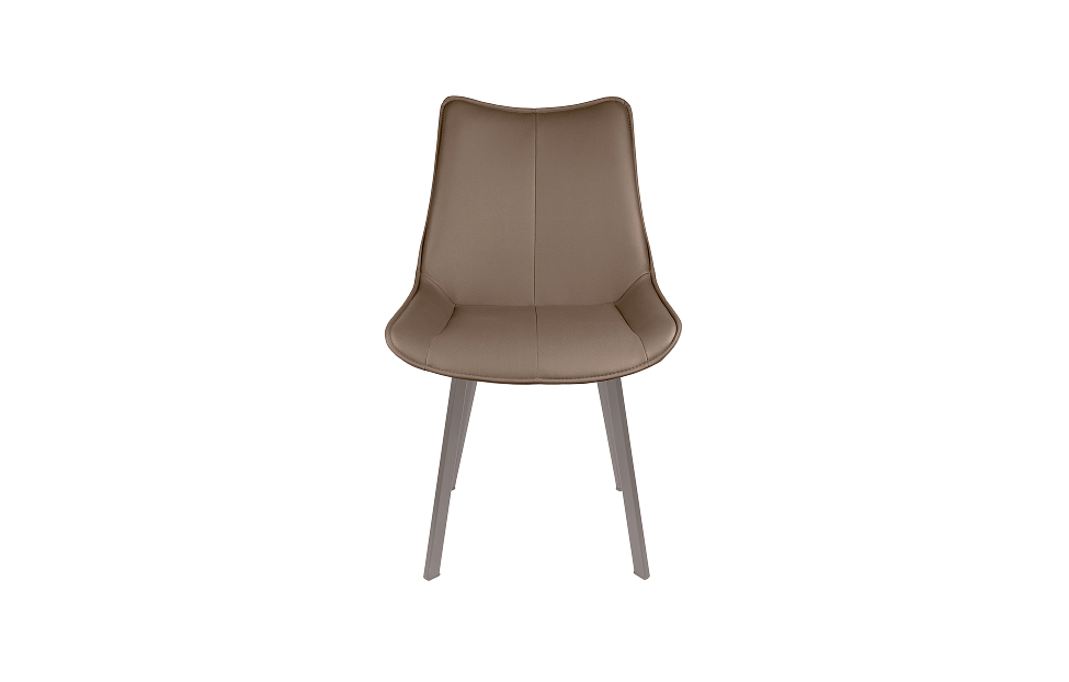 Кухонные стулья - изображение №5 "Стул Барса коричневый иск.кожа / опоры капучино"  на www.Angstrem-mebel.ru