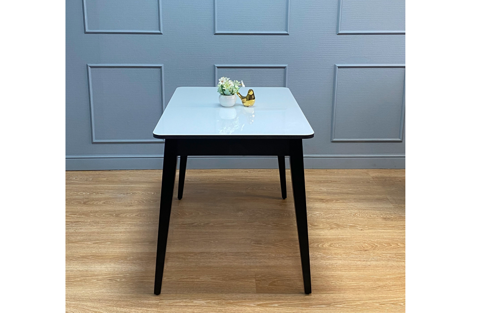 Обеденные столы - изображение №8 "Стол обеденный Орпен прямоугольный опоры венге / столешница белый глянец"  на www.Angstrem-mebel.ru