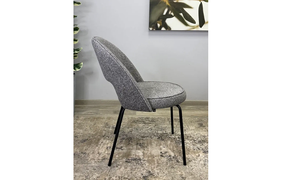 Кухонные стулья - изображение №5 "Стул Мане серый / опоры черные"  на www.Angstrem-mebel.ru