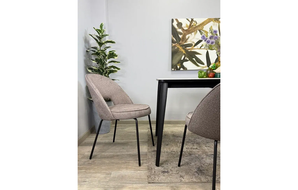 Кухонные стулья - изображение №11 "Стул Мане капучино / опоры черные"  на www.Angstrem-mebel.ru