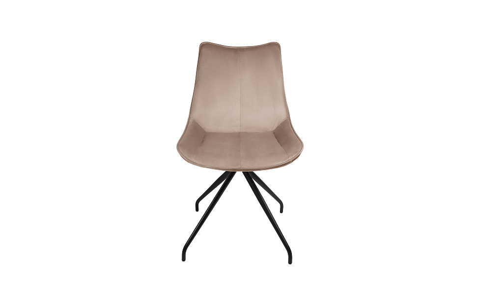 Кухонные стулья - изображение №4 "Стул Барса поворотный бежевый / опоры черные"  на www.Angstrem-mebel.ru