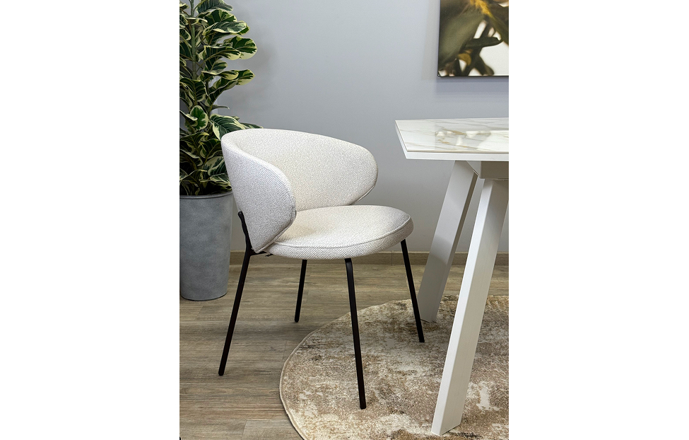 Столы и стулья - изображение №3 "Стул Дега серебристый / опор черные"  на www.Angstrem-mebel.ru