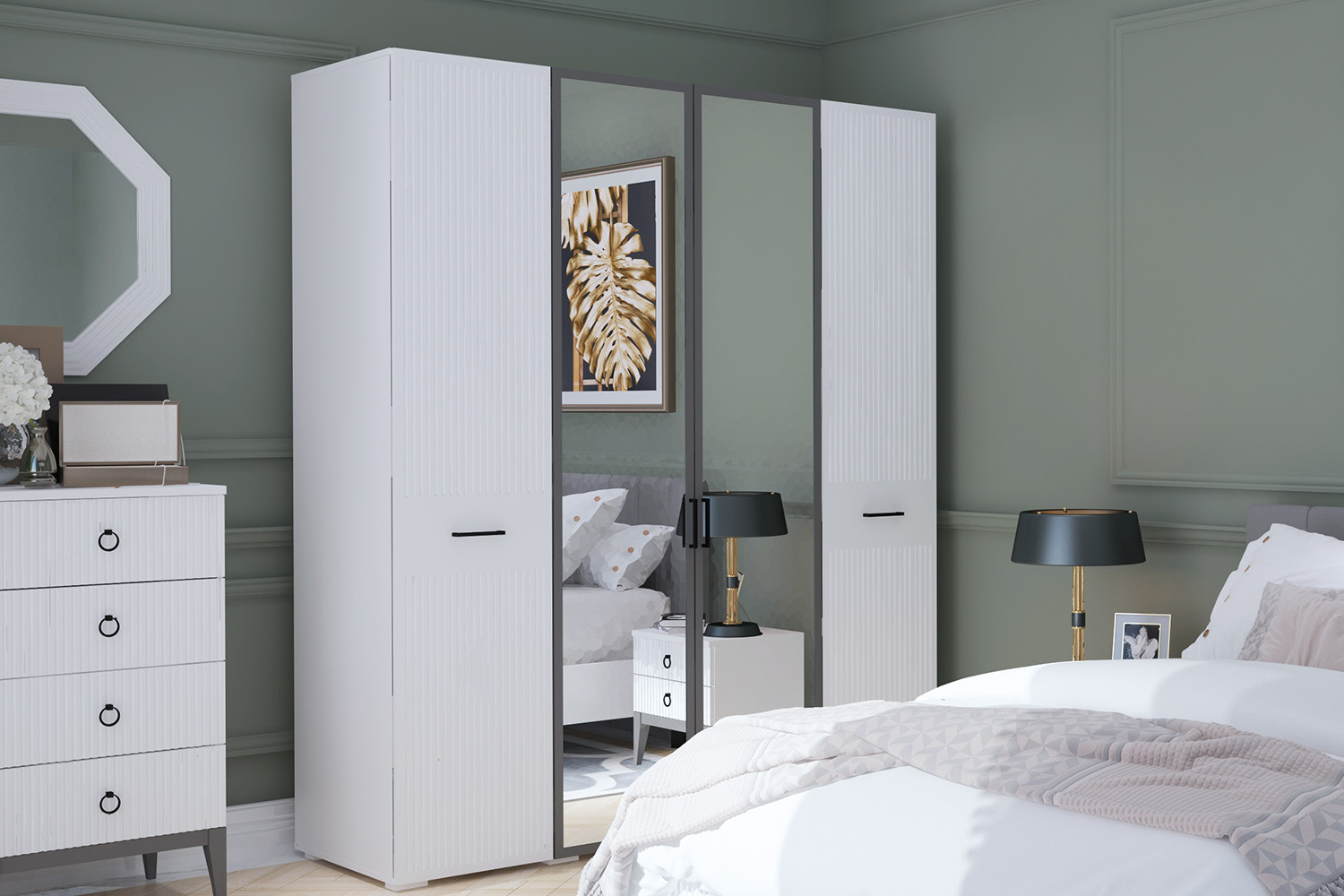 Распашные шкафы - изображение №4 "Шкаф Хилтон"  на www.Angstrem-mebel.ru