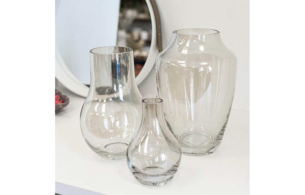 Вазы - изображение №6 " Декоративная ваза из цветного стекла, серый"  на www.Angstrem-mebel.ru