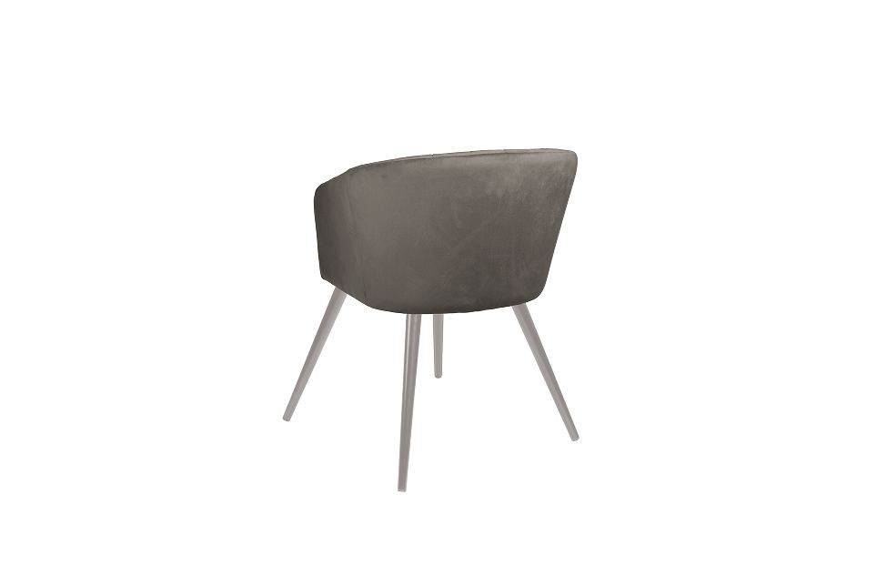 Кухонные стулья - изображение №4 "Стул-кресло Леон поворотный антрацит / опоры серые"  на www.Angstrem-mebel.ru