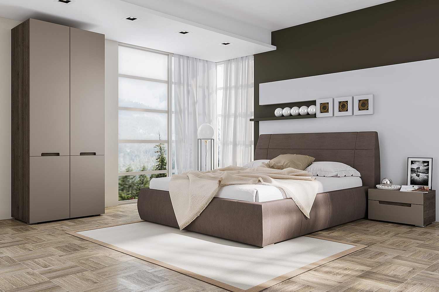 Шкафы платяные - изображение №4 "Шкаф Анри с комплектом полок"  на www.Angstrem-mebel.ru