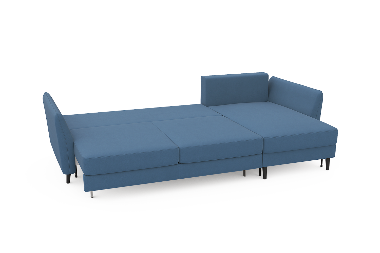 Диваны - изображение №6 "Диван АННИКА NEW 3-х местный с оттоманкой и темными опорами"  на www.Angstrem-mebel.ru