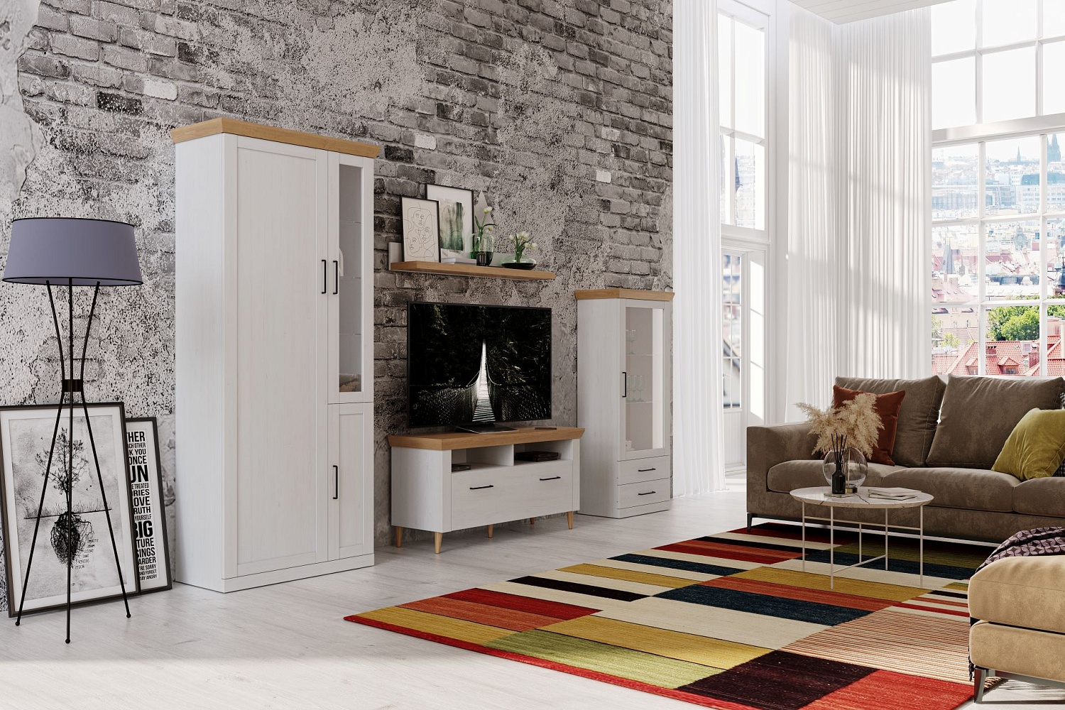 Распашные шкафы - изображение №5 "Распашной шкаф Магнум с полками"  на www.Angstrem-mebel.ru