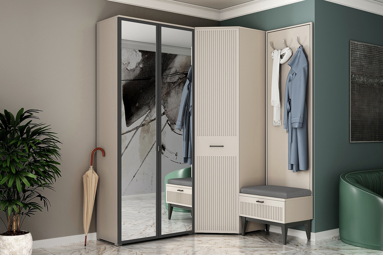 Распашные шкафы - изображение №3 "Шкаф Хилтон"  на www.Angstrem-mebel.ru