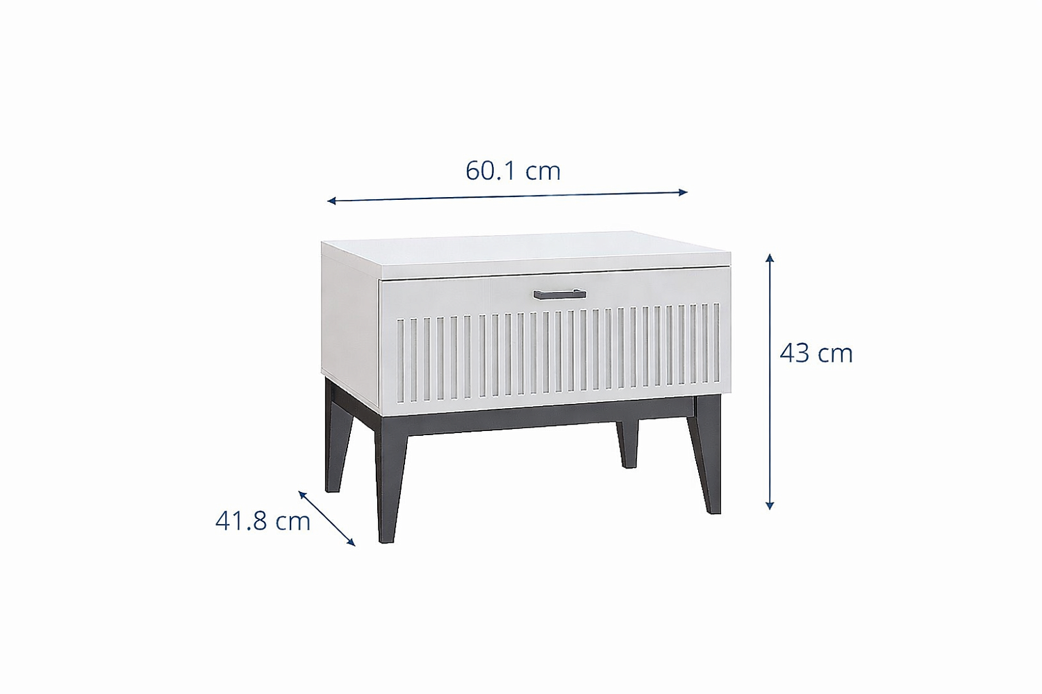 Прикроватные тумбы - изображение №4 "Тумба Хилтон с выдвижным ящиком"  на www.Angstrem-mebel.ru